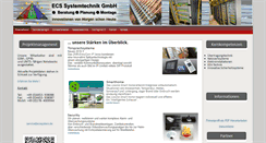 Desktop Screenshot of ecssystem.de