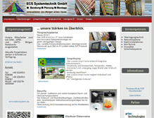 Tablet Screenshot of ecssystem.de